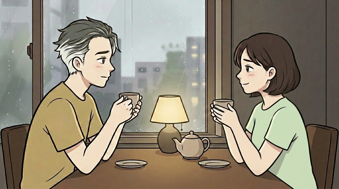 妻と穏やかに話し合うのりさん