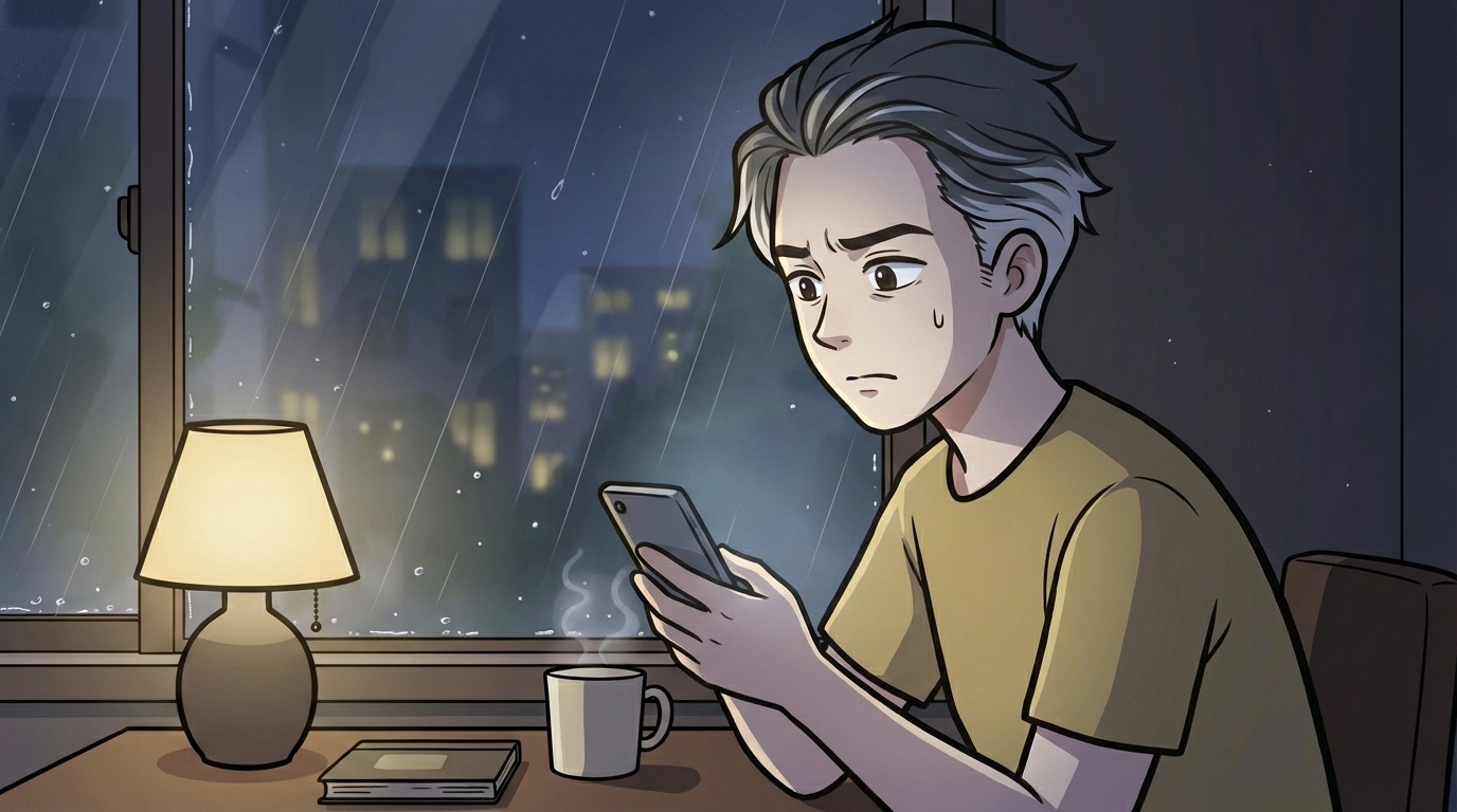 夜に通帳残高を確認するのりさん