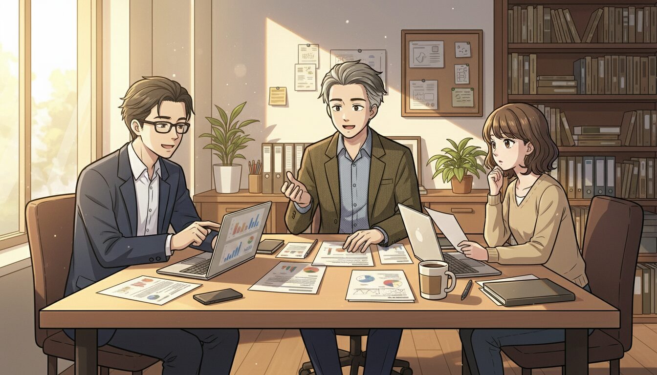 チームで仕事に取り組む様子。条件を合わせることで協働がうまくいく