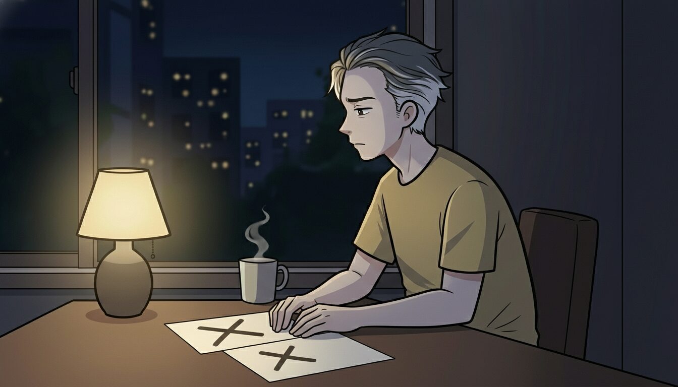 失敗と間違いを区別するイラスト