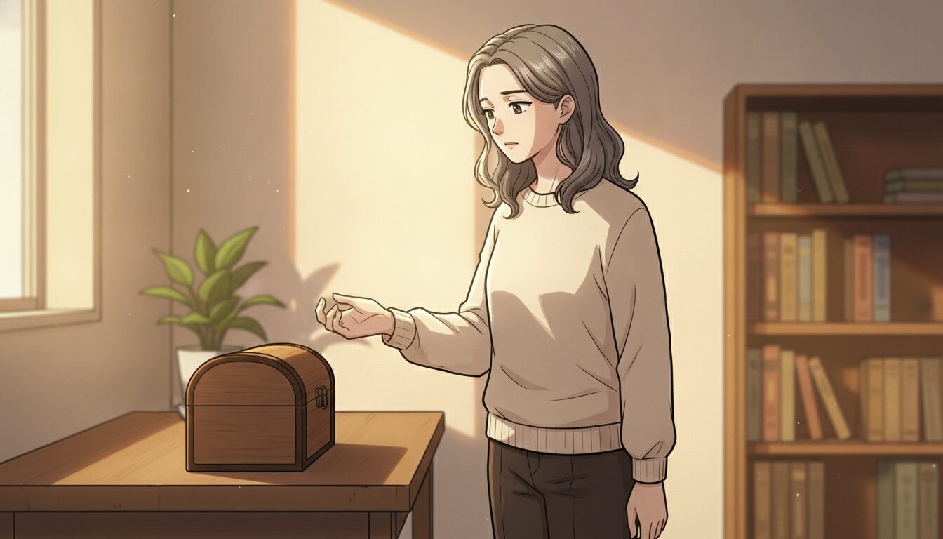 何かを始めようとして心にブレーキがかかり、手が止まっている女性のイラスト